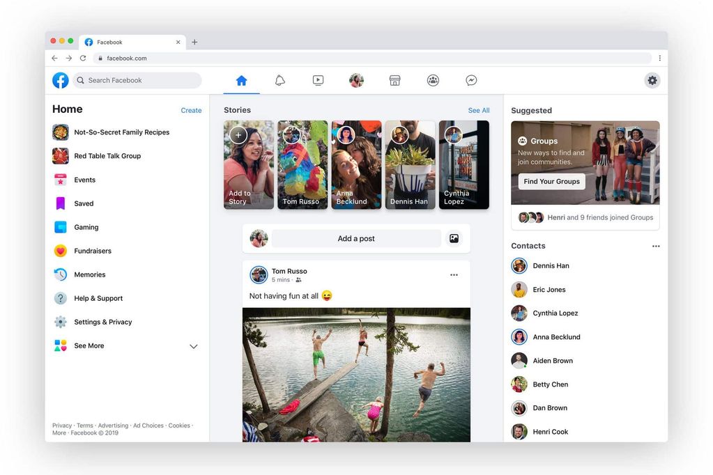 Facebook ana uygulamasında gruplar ve etkinliklere yoğunlaşıyor