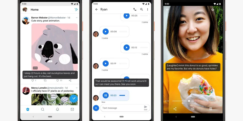 Android Q ses dosyalarına ve videolara gerçek zamanlı altyazı ekleyecek