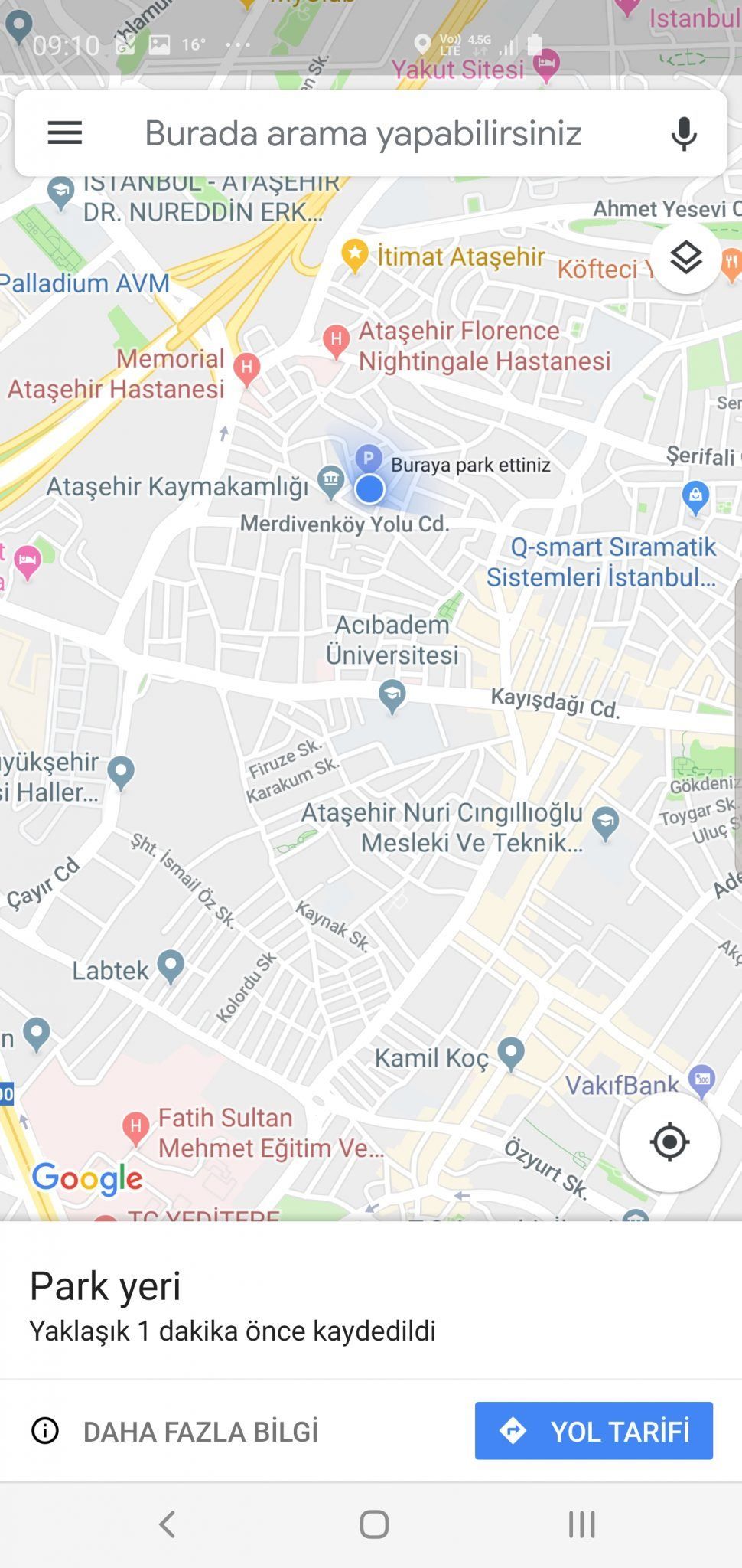 Google Haritalar ile park yeri kaydetme ve bulma nasıl yapılır?