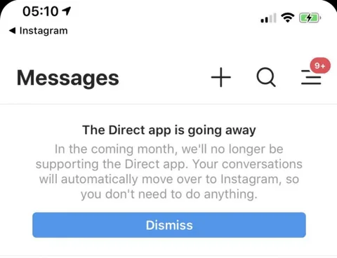 Instagram Direct uygulamasının macerası sona eriyor