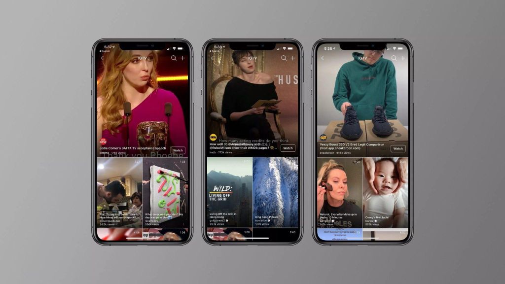 instagram igtv tiktok snapchat