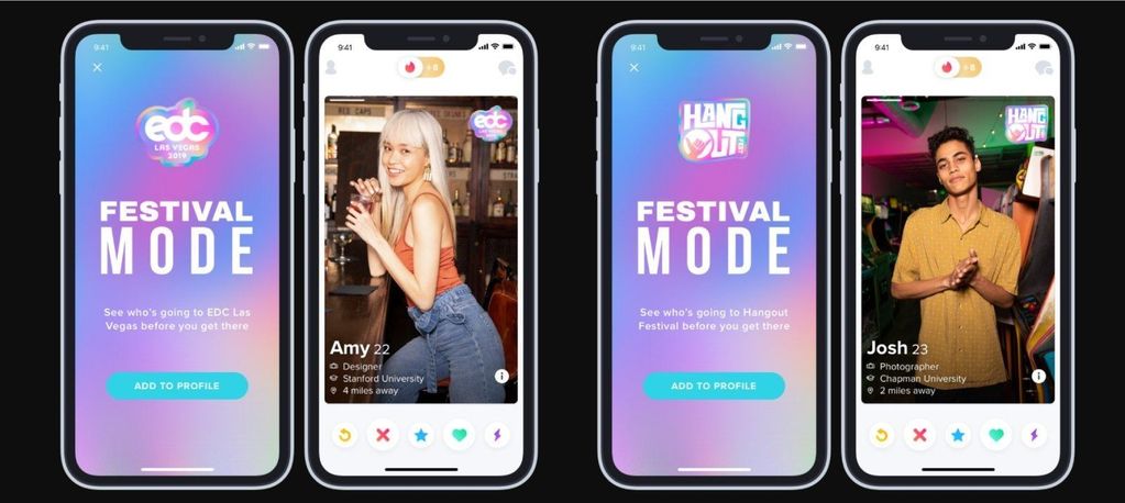 tinder festival modu
