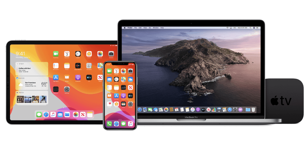 ios 13 ipados macos catalina tvos 13