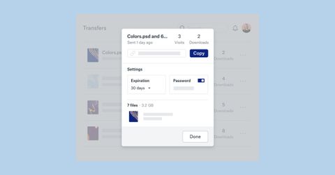 dropbox transfer