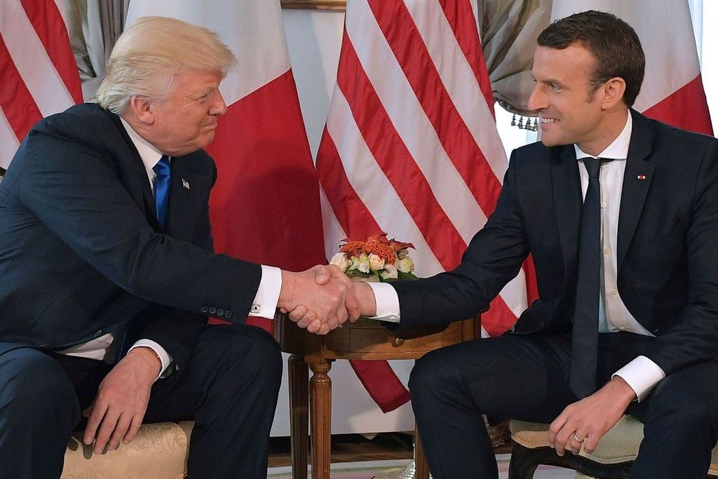 emmanuel macron donald trump