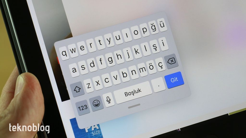 ios 13.1 ipados klavye