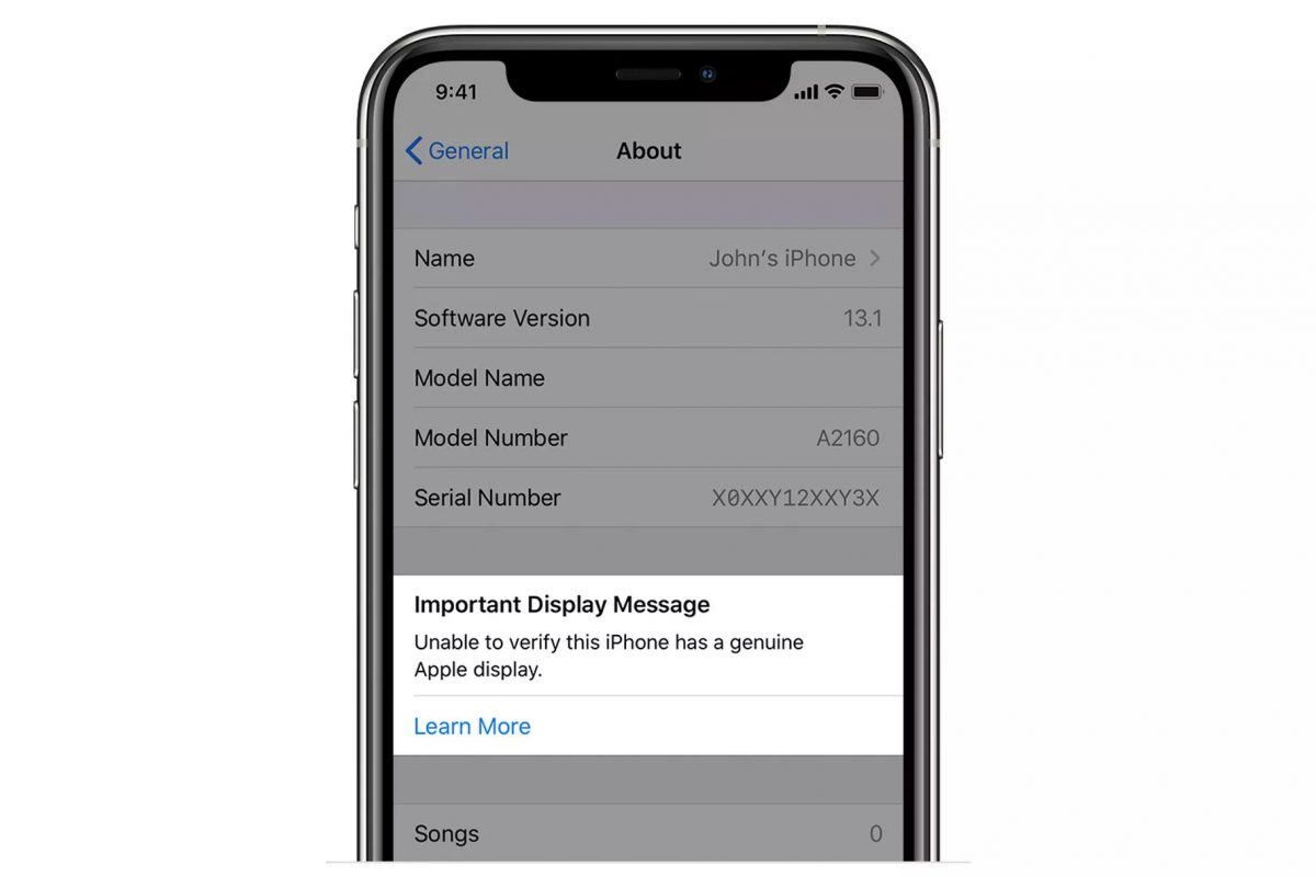 iphone 11 ekran değişimi bildirim