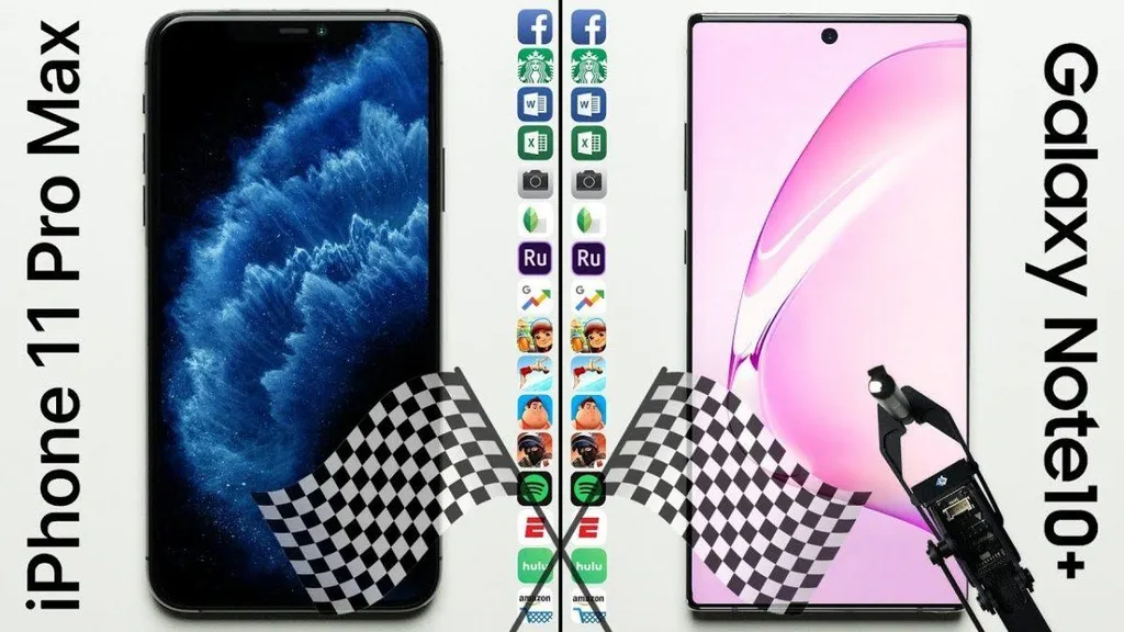 iPhone 11 Pro Max ve Galaxy Note 10 Plus hız testinde karşı karşıya – Video