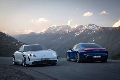 porsche taycan turbo ve porsche taycan turbo s