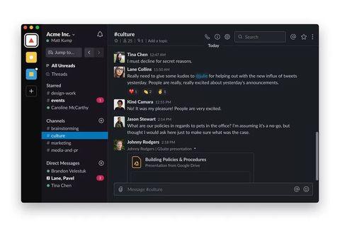 slack koyu renk modu