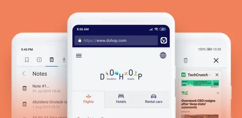 Vivaldi internet tarayıcısının Android sürümü beta olarak çıktı