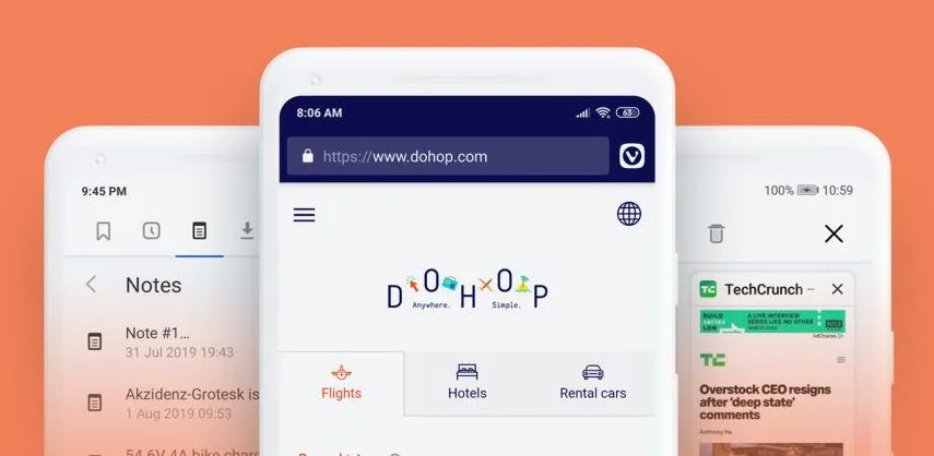 Vivaldi internet tarayıcısının Android sürümü beta olarak çıktı
