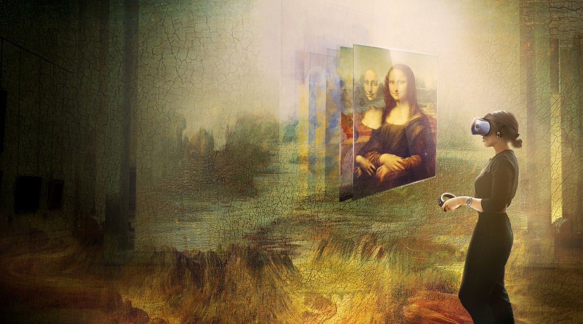 htc vive louvre müzesi mona lisa