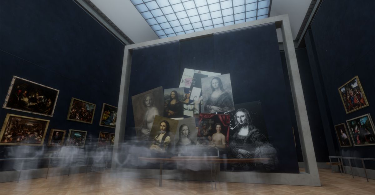 htc vive louvre müzesi mona lisa