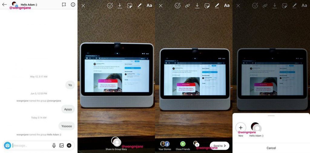 instagram grup hikayeleri