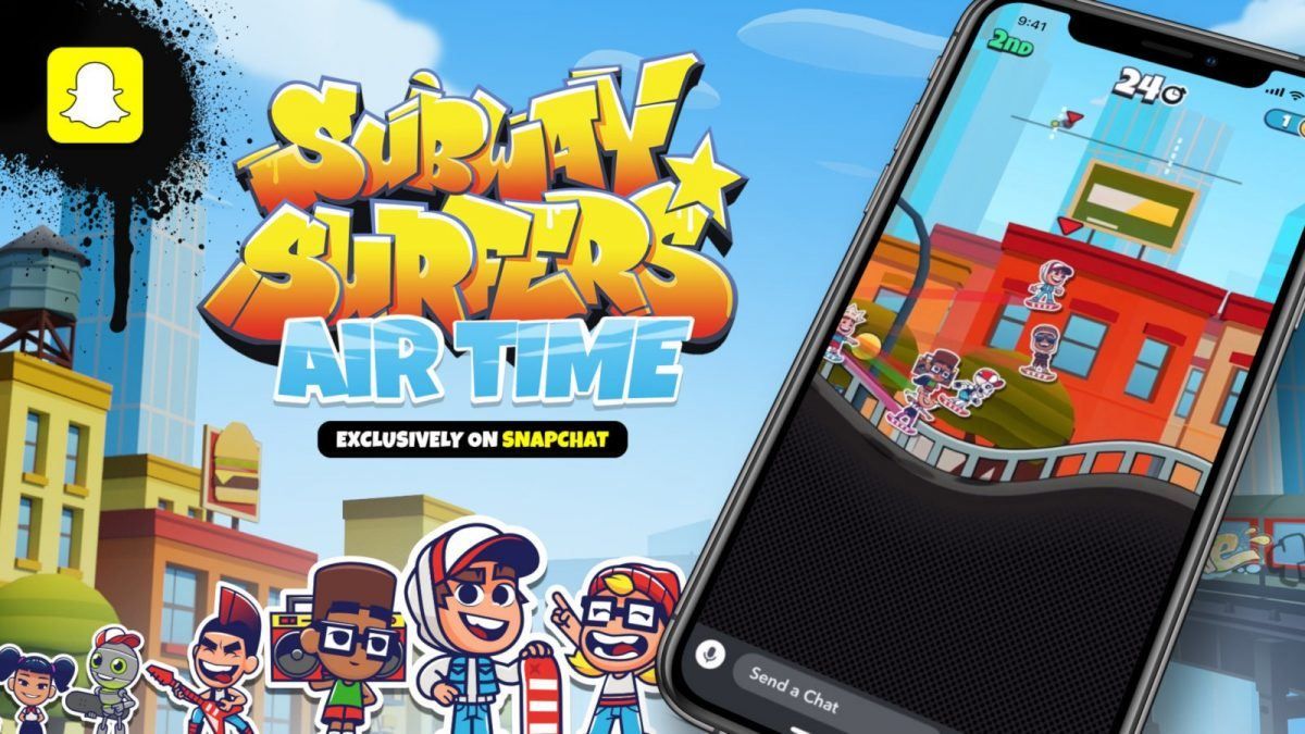 subway surfers airtime snapchat oyun