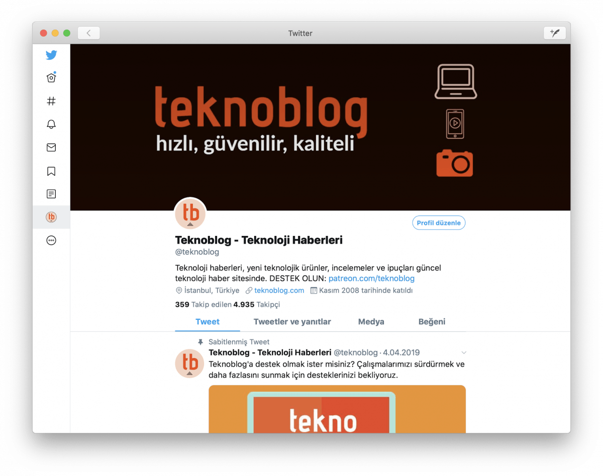 twitter mac uygulama