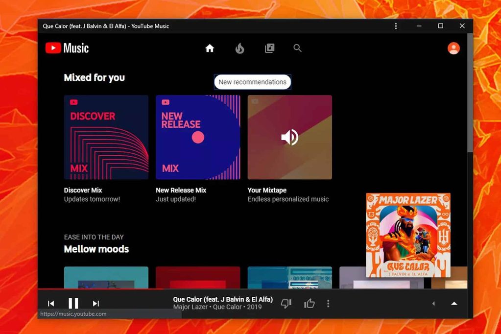 youtube music web uygulama