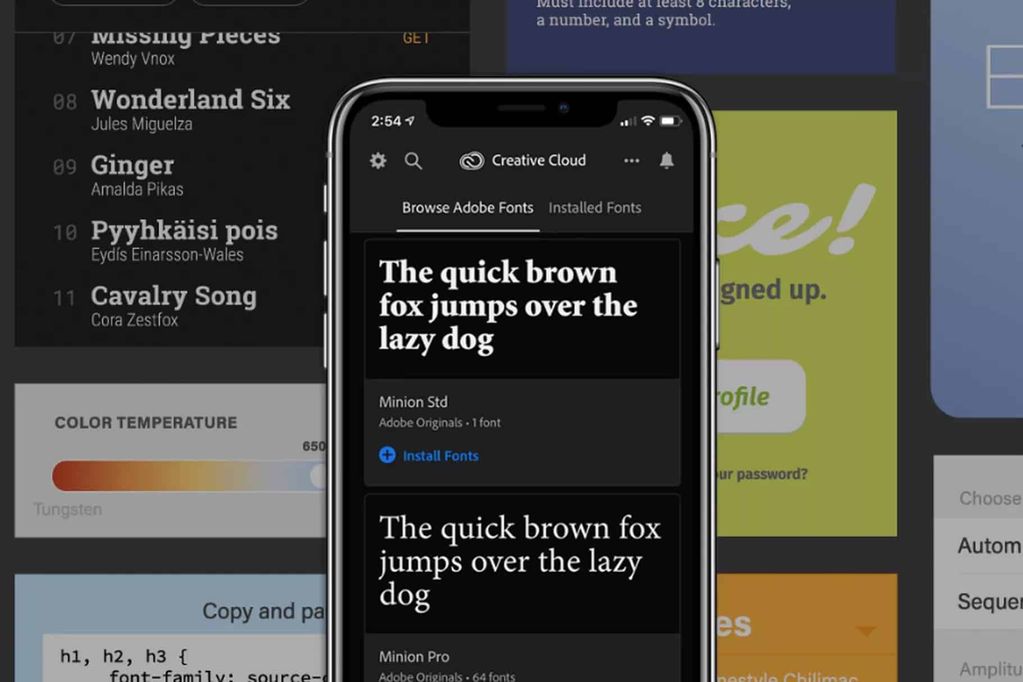 adobe creative cloud yazı tipleri