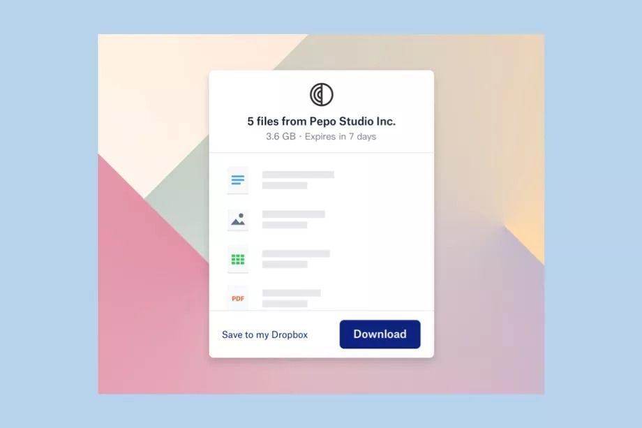 dropbox transfer