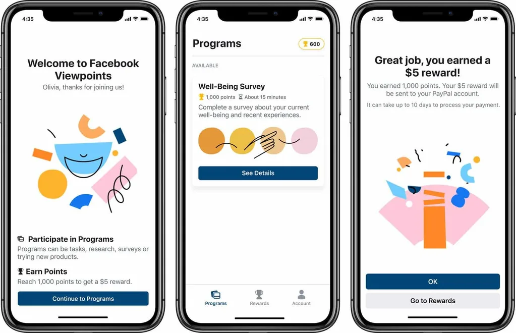 Facebook’tan yeni bir ücretli anket ve araştırma uygulaması