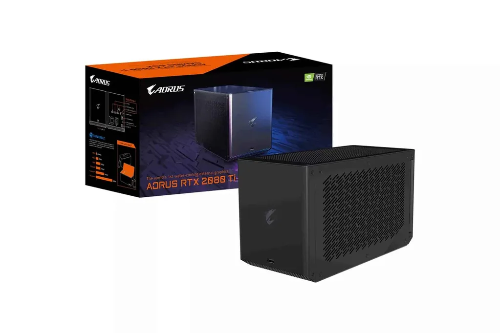 Gigabyte’ın su soğutmalı harici RTX 2080 Ti GPU çözümü