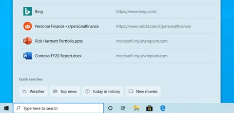 Microsoft Windows 10 kullanıcılarını günlük bilgilere daha hızlı ulaştıracak