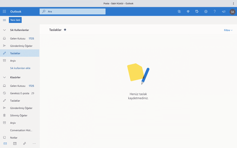 outlook web uygulaması