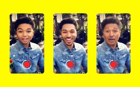 snapchat zaman makinesi