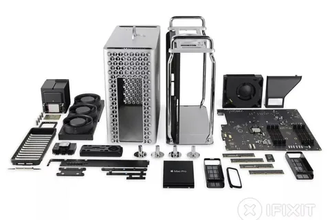 Apple’ın yeni Mac Pro bilgisayarı parçalarına ayrıldı, yüksek puan aldı