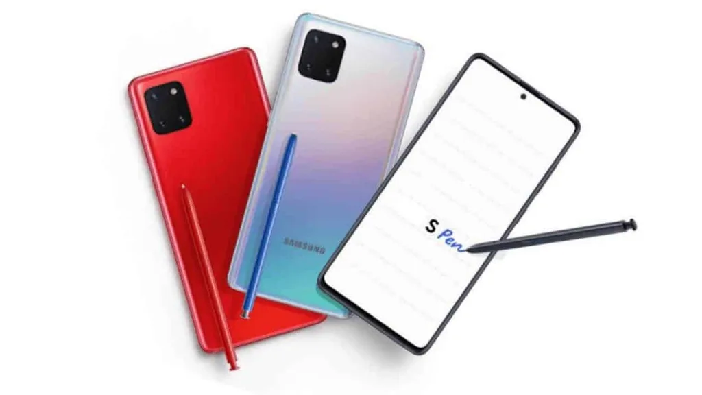 Galaxy Note 10 Lite bu sefer gerçek hayatta görüldü