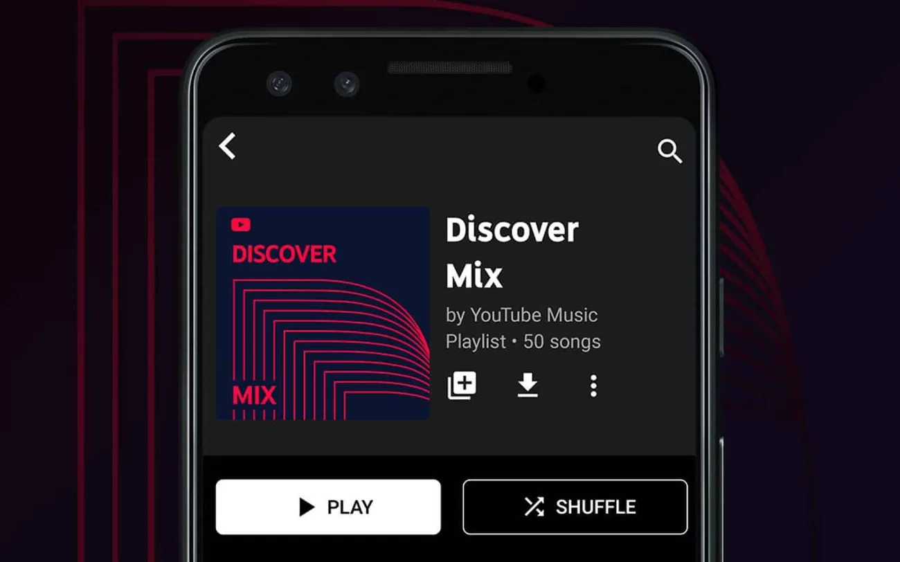 YouTube Music’ten kişiye özel listeleri