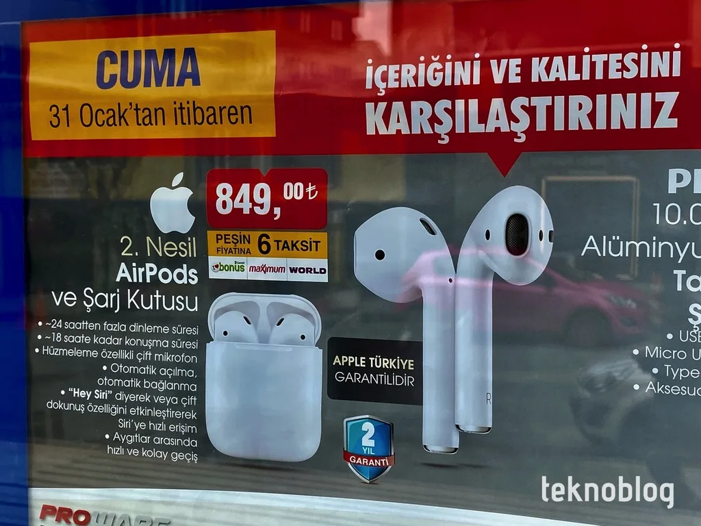 BİM indirimli AirPods 2 satışı yapacak