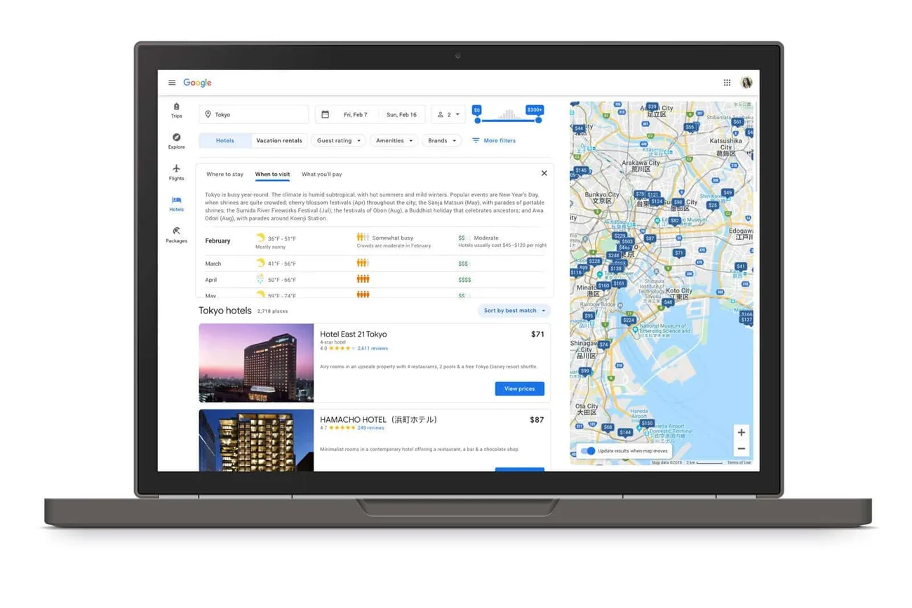 Google Geziler seyahat için en iyi zamanı öneriyor