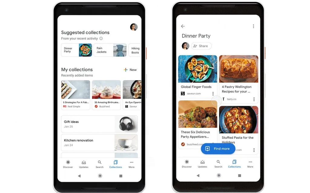 Google Koleksiyonlar özelliği ile aramaları organize edecek