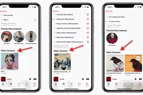 Apple Music albüm sayfalarında dağınıklığı azaltıyor