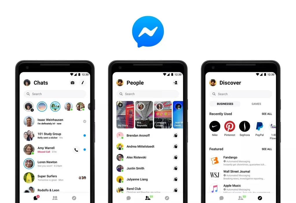 Facebook Messenger’ın gereksiz unsurlardan temizlenen yeni tasarımı