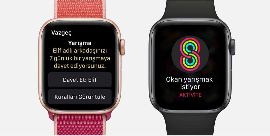 apple watch evde spor