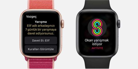 apple watch evde spor