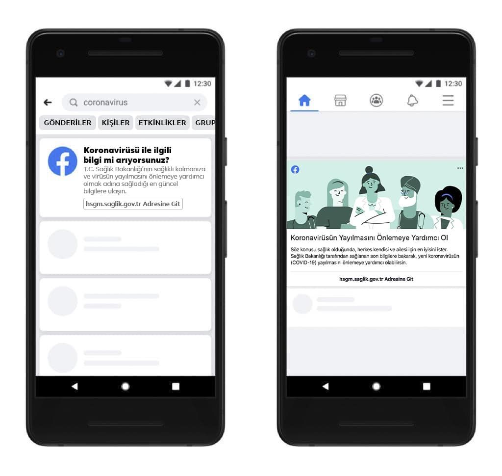 facebook koronavirüs covid-19