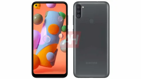 Üç arka kameralı ve delikli ekranlı Galaxy A11 yolda