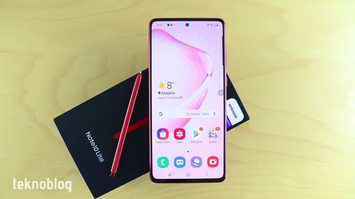 samsung galaxy note 10 lite kutu açılımı