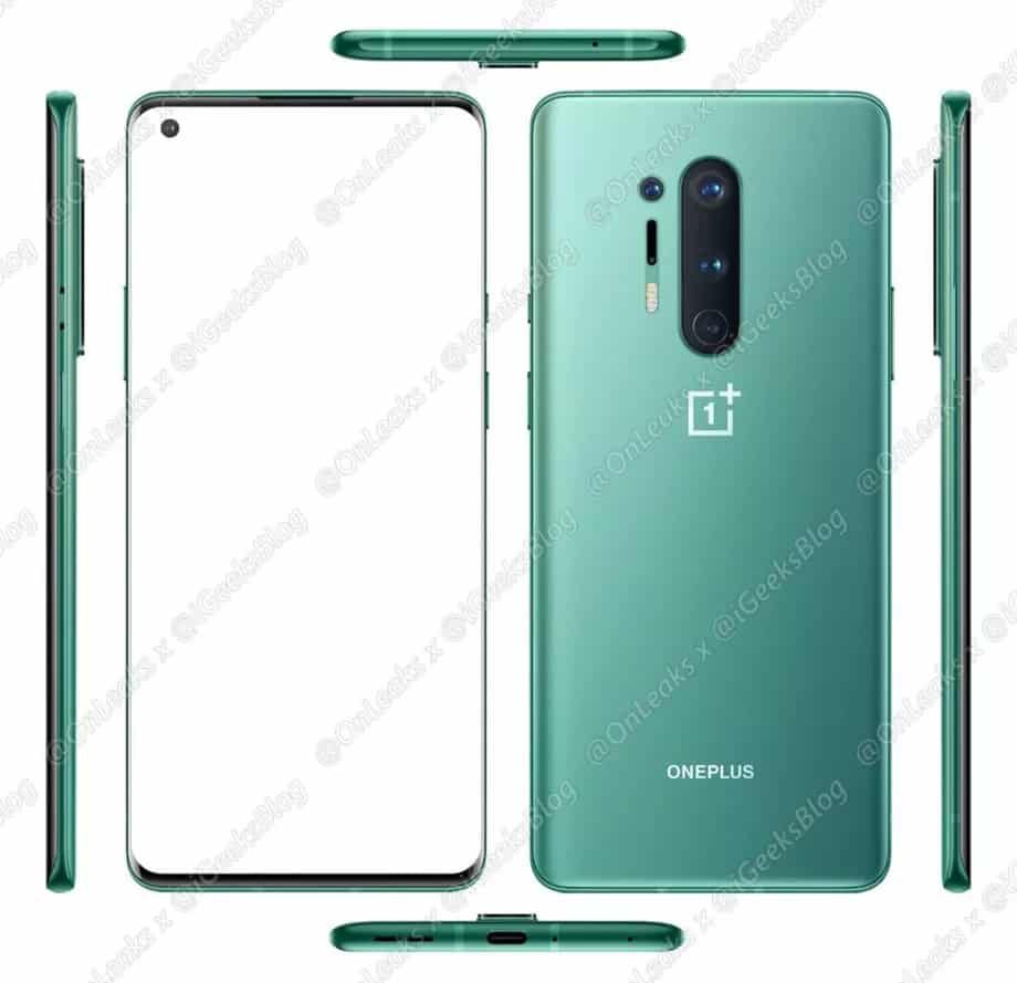 OnePlus 8 Pro sızıntısı yeni renk seçeneğini gösteriyor
