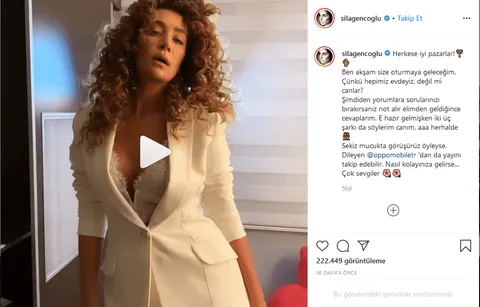 Oppo’nun Instagram hesabından online Sıla konseri
