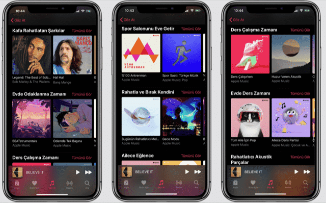 apple music birlikte daha güçlü listeleri