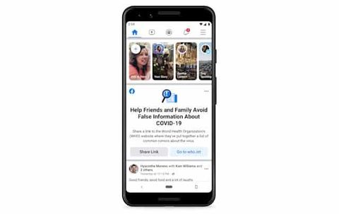 facebook koronavirüs