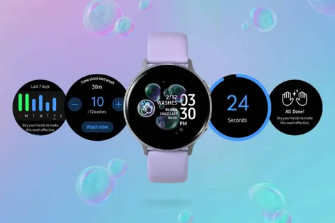 Samsung Galaxy Watch akıllı saatlerine elleri yıkama uygulaması