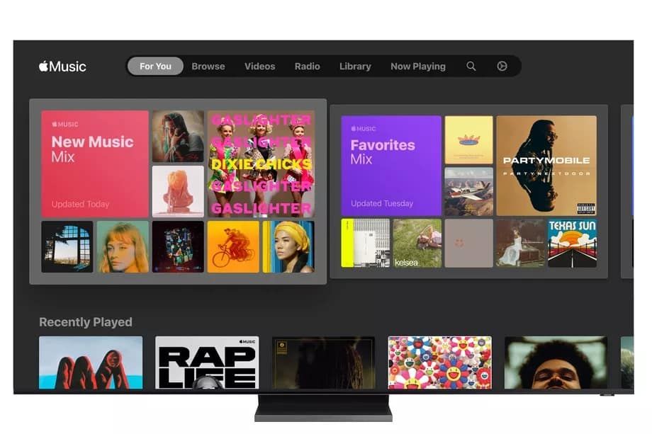 samsung smart tv apple music