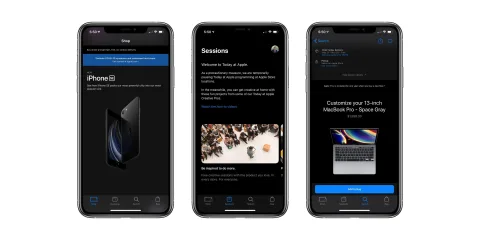 Apple Store uygulaması koyu mod desteğiyle güncellendi