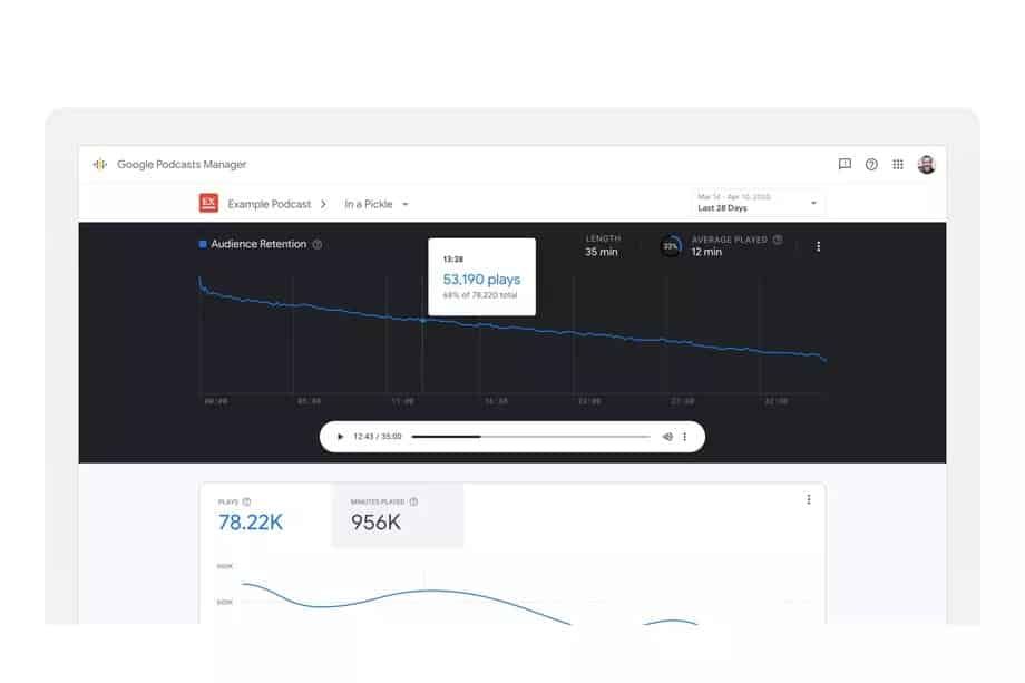 google podcasts yöneticisi